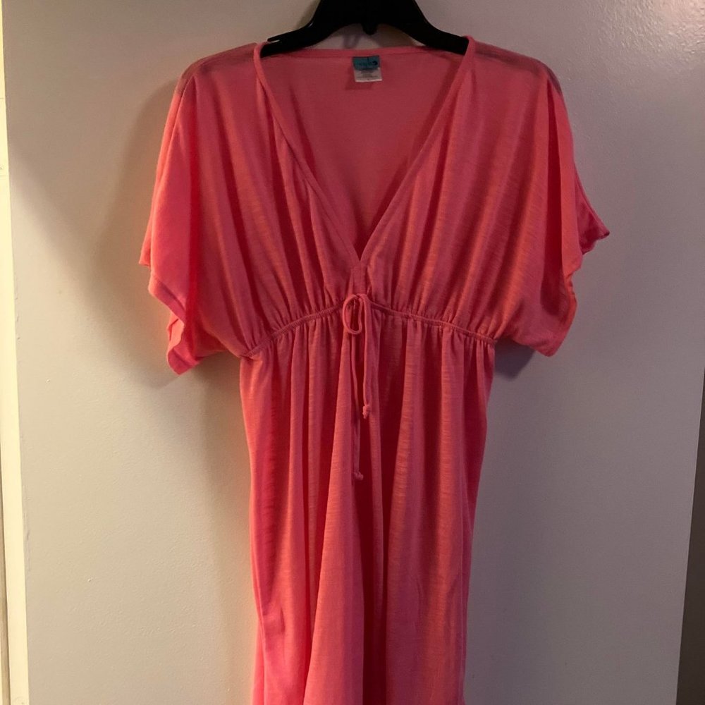 Pink swimsuit coverup size L